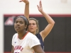 Madison College's career scoring leader Rachel Slaney follows through on a shot.