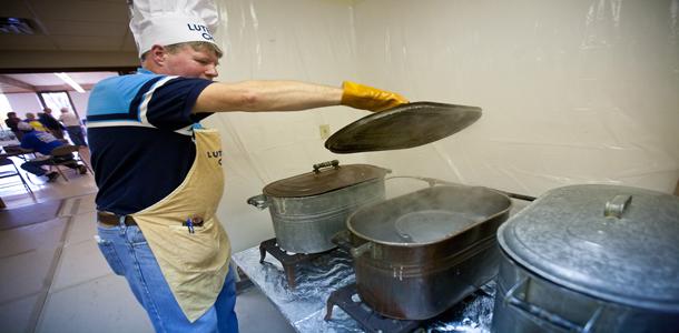 Lutefisk, an annual Scandinavian treat  at Lakeview Lutheran Church event