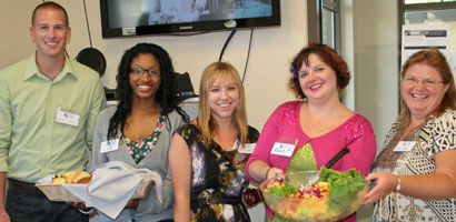 Students and staff participate in a Veterans dinner on Sept. 11.