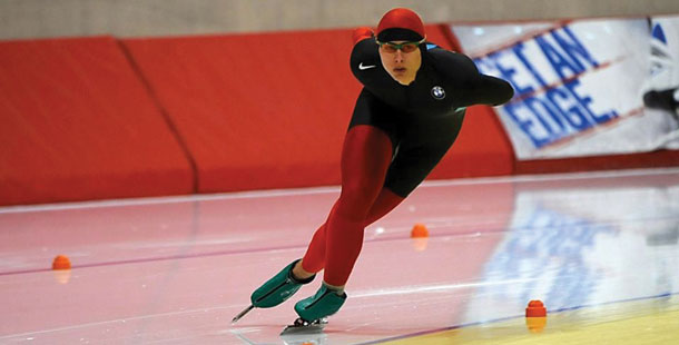 Race to the top: student skater shoots for the Olympics