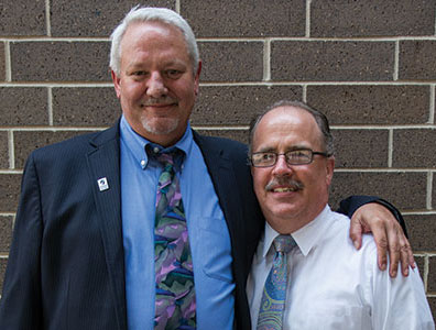 Terry Webb, left, and Keith Cornille.