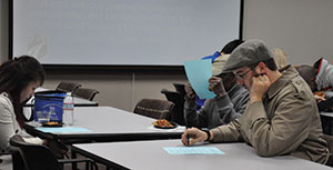 Students participate in a forum held at the Truax Campus on Jan. 29 to consider how best to define diversity at Madison College.