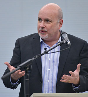 U.S. Rep Mark Pocan speaks to the Student Senate and other students during a visit to Madison College’s Truax Campus on Jan. 23. The event was called “Leader to Future Leaders,” and was intended to bring student leaders and other students together for Pocan to share his experiences and advice with them.