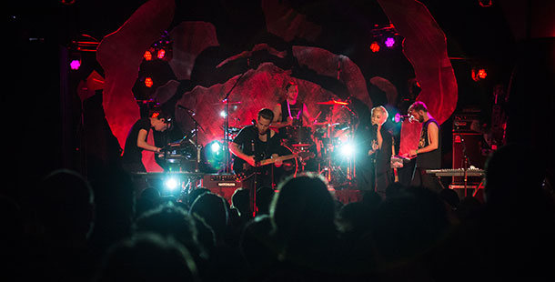 The band, “The Naked and Famous,” performs at the Majestic Theatre.