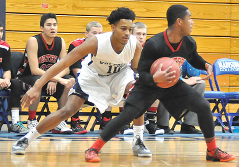 Madison College guard Brian Bearden plays defense during a recent game.