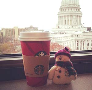 Starbuck’s Chestnut Praline latte is a new favorite.