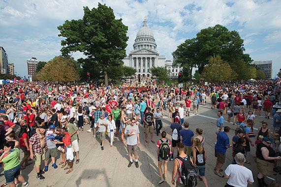 Crowd at the Taste of Madison