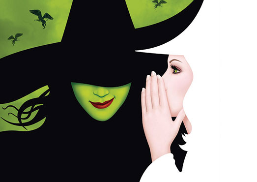 Graphic for Wicked. The show can be seen at the Overture Center
