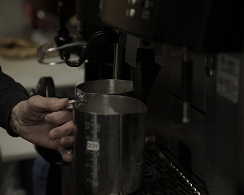 The Health Building Cafe features freshly made espresso drinks, brewed coffee, soda, juice, and a selection of grab and go food items.