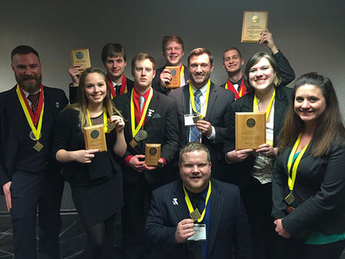 Madison College students get recognized for their leadership and management skills during the DECA statewide competition.