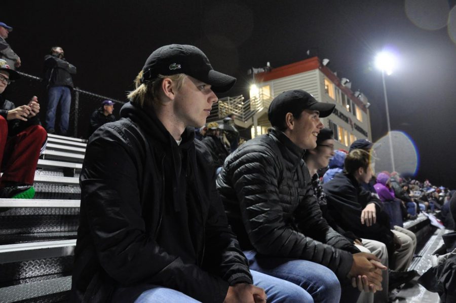 Instructor Nancy Stillwell and her family took two Danish students to a Middleton High School football game during their visit to Madison College.