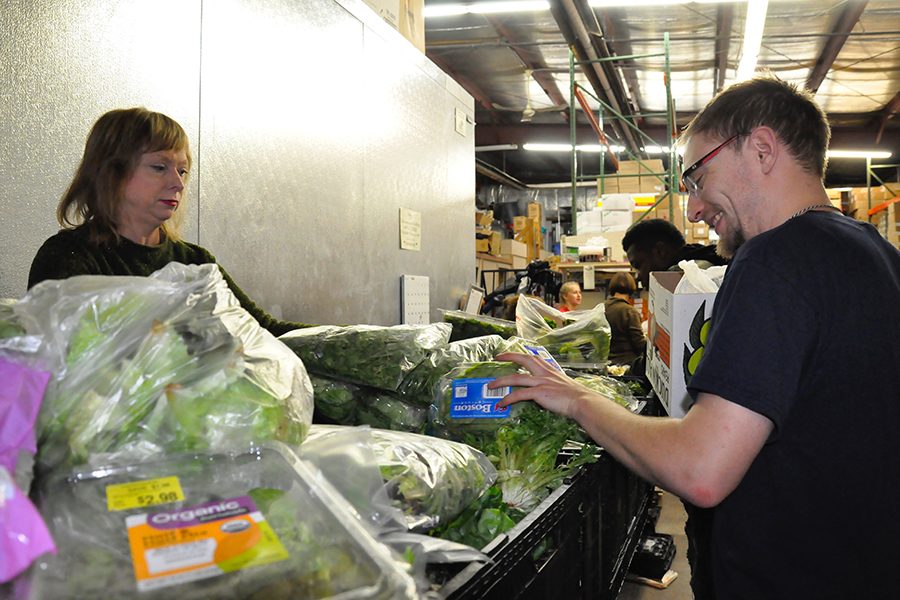 Madison College Student Senator Steven Ansorge visits River Food Pantry on Nov. 17.