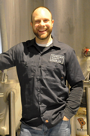 Ryan Browne is co-owner of Working Draft Beer Company, a new brewery located at 1129 E. Wilson St.