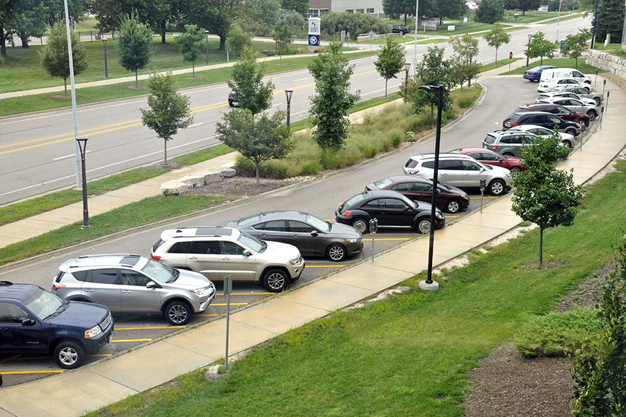 Metered parking lots at the Truax Campus are meant for short-term visitors. Students should use the main lots.