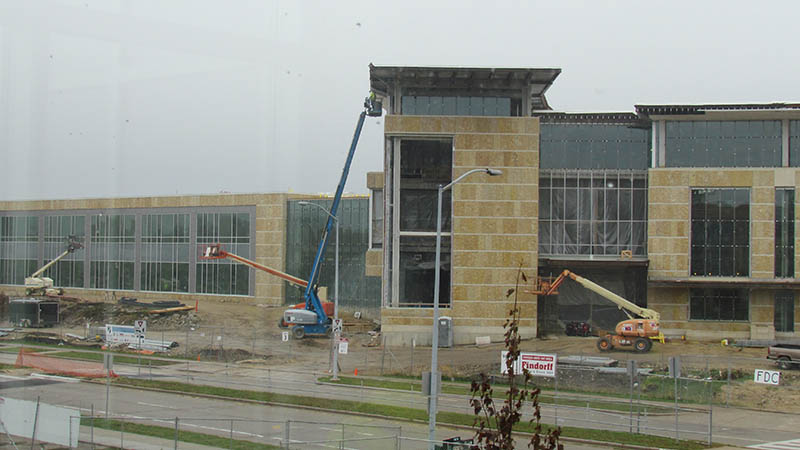 Madison College building under construction