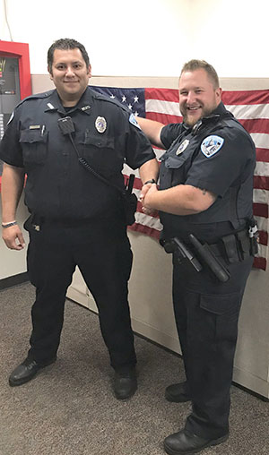 Joe Steffen welcomes new officer Martin Keberlein