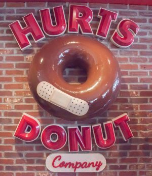 Comical and delicious, Hurts Donuts is the perfect treat for those looking to help the Madison Needs Network