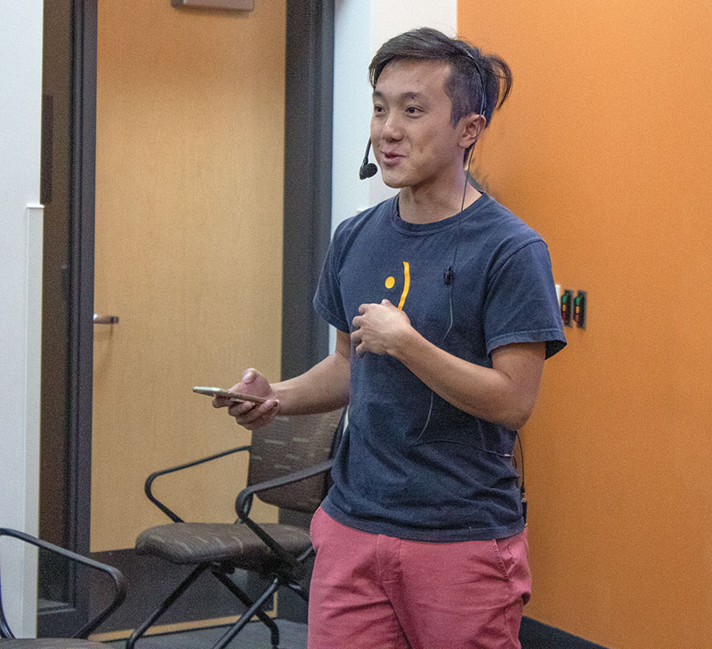 Neng Thoa speaks at Madison College’s annual Changing the Narrative Conference on Nov. 16.