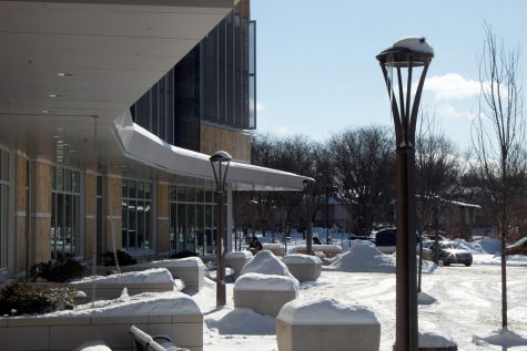 Madison Colleges Truax Campus sits nearly empty after an early dismissal on a day in January due to extreme wind chills.