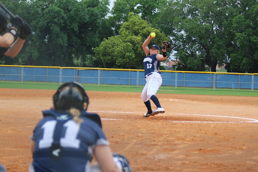 Jordan Martin unleashed a pitch during a game in Florida over spring break