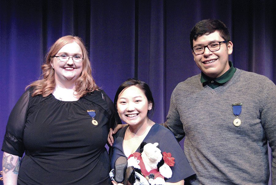 Left to right: Brandy Nobles, Kalia Vang and Jhoan Cosme-Torres