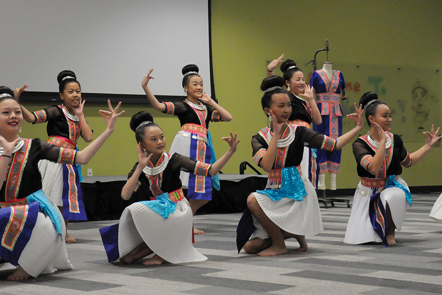 A dance group performs at the Asian American Student Association’s Hmong New Year celebration on Nov. 12.