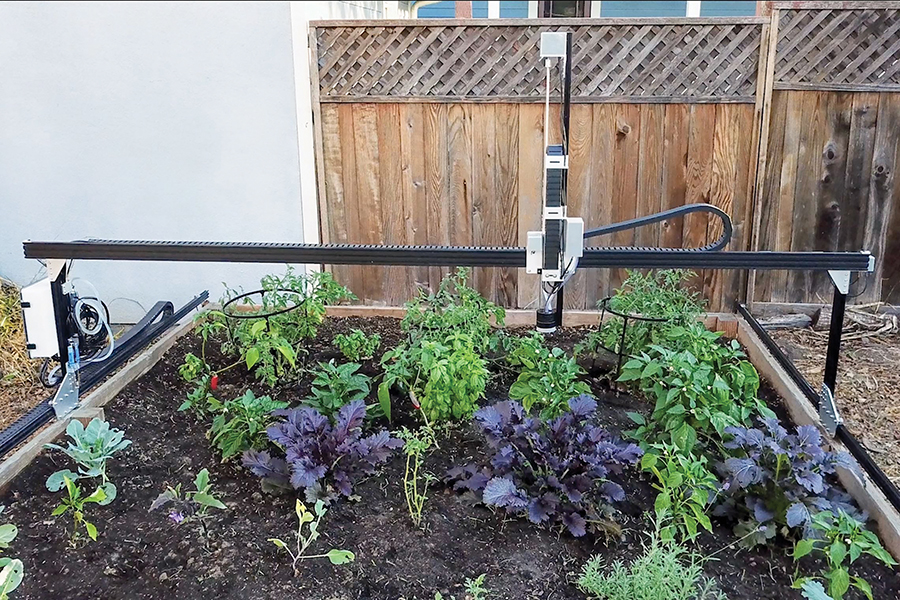 Madison College’s STEM Center is adding a robotic farming machine called FarmBot, that works on raised garden beds.