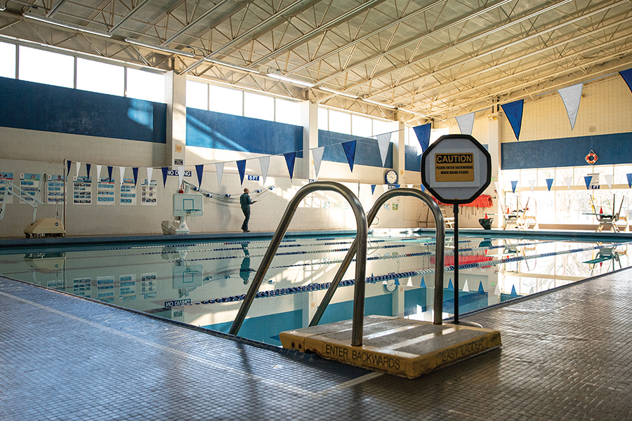 Pool to be closing soon due to lack of use. New athletic facility to replace pool.