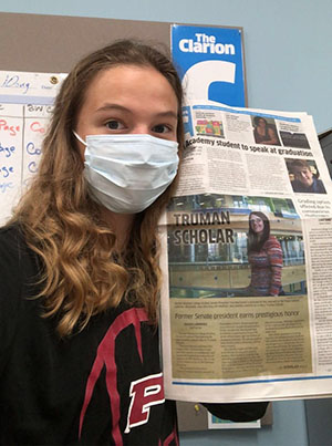 Anica Graney is the new editor in chief of The Clarion, Madison College's student newspaper.