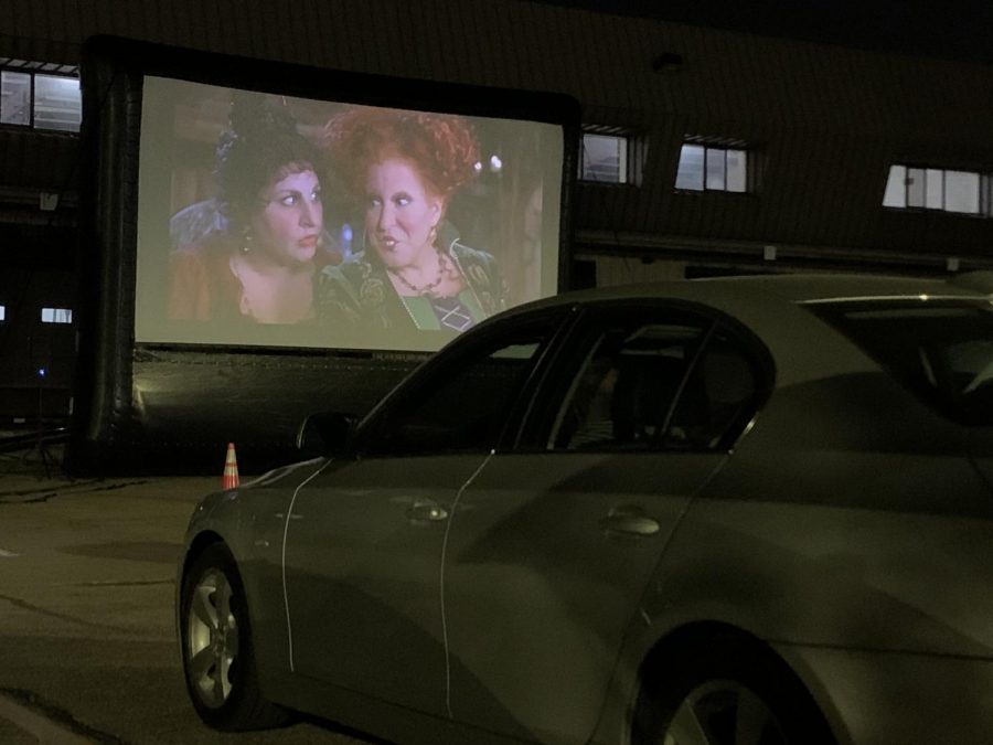 Movie night on campus