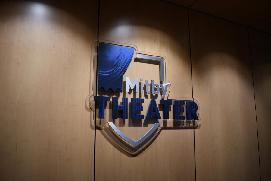 The Mitby Theater logo at Truax Campus.