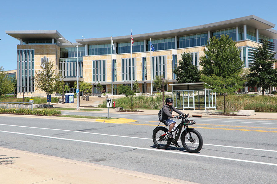 Transportation options include Bcycle bikes.