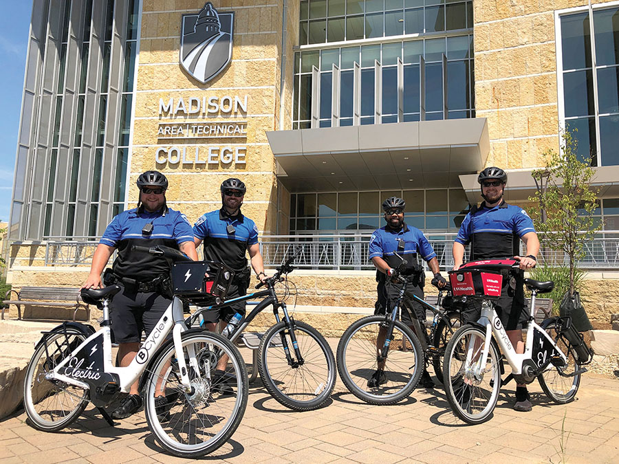 Public Safety officers remind students to secure their bikes in the bike racks on campus in order to protect them from theft.