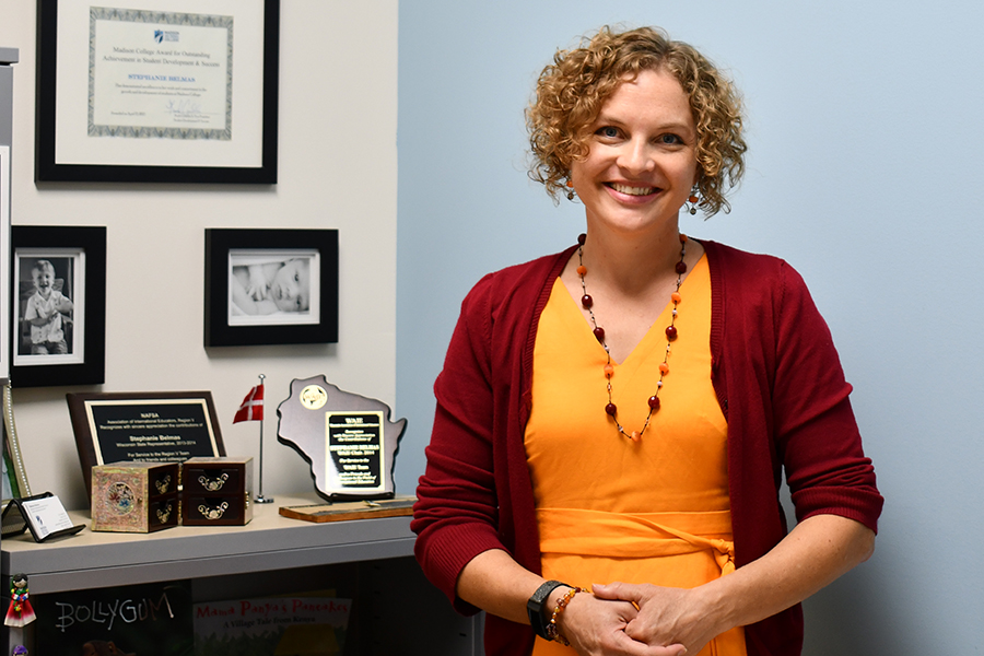 Stephanie Belmas is the new director of the Madison College Center for International Education.