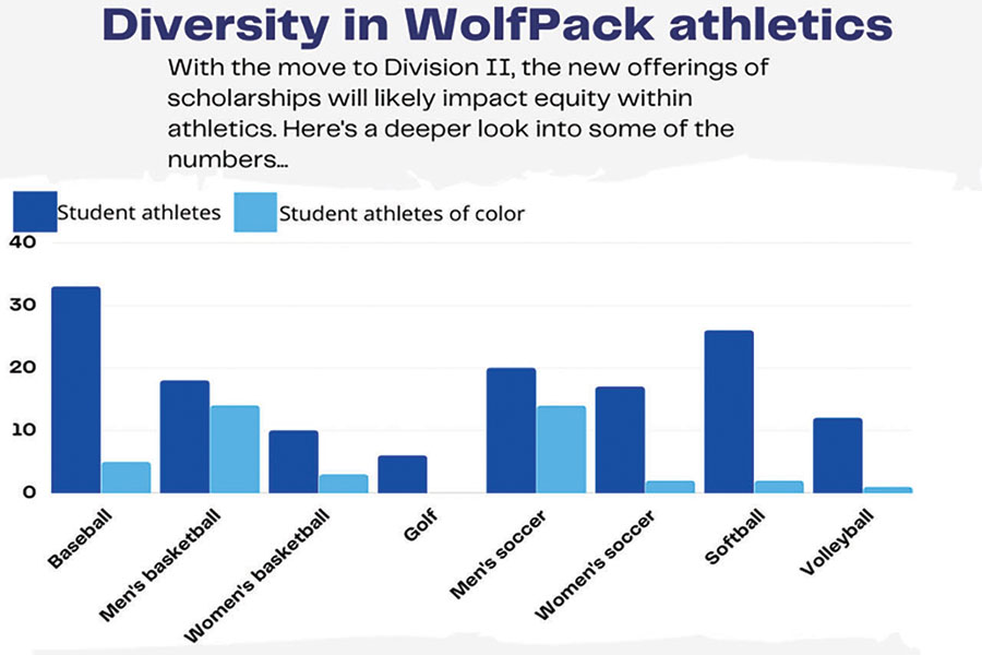 Chart+depicting+levels+of+diversity+in+sports+at+Madison+College