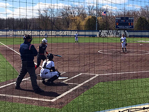 The Madison College softball team will have a busy start to May, with 12 games scheduled in six days.
