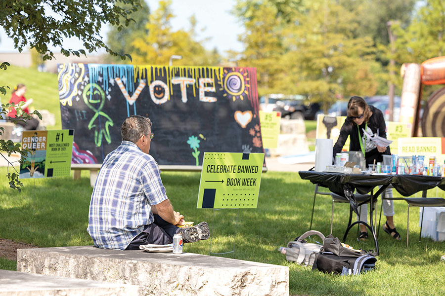 Campus Fun Day get out the vote effort