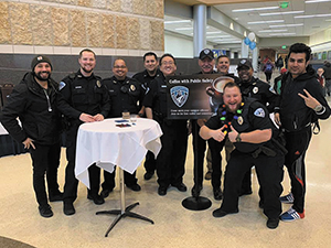 Public Safety Officers invite students to join them for coffee in the Truax Campus Gateway on Dec. 13.