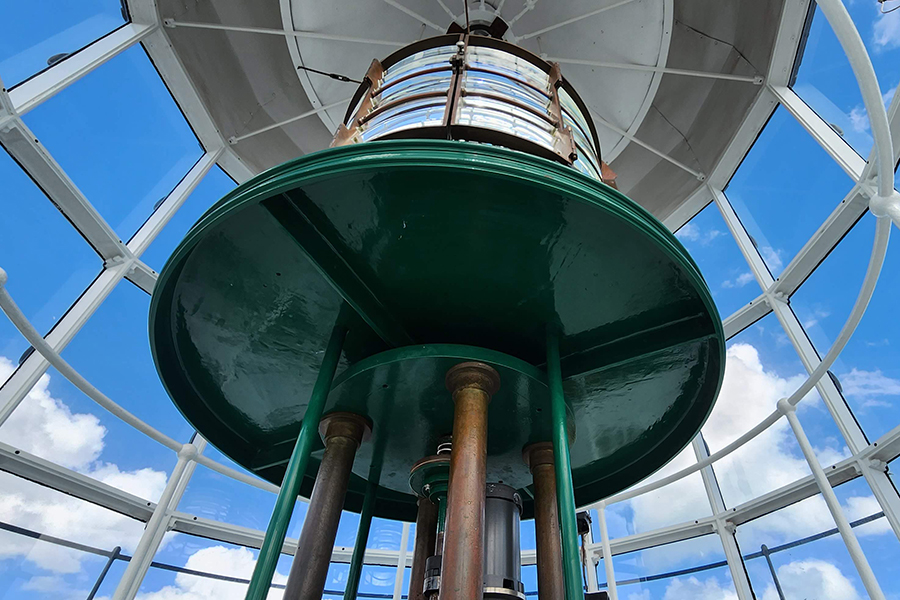 The observation deck on the Ponce de Leon lighthouse offers stunning views of the inlet and the ocean.
