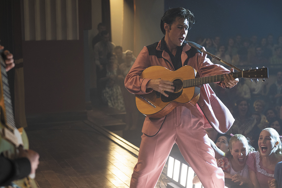 Austin Butler stars as Elvis Presley in the film Elvis.