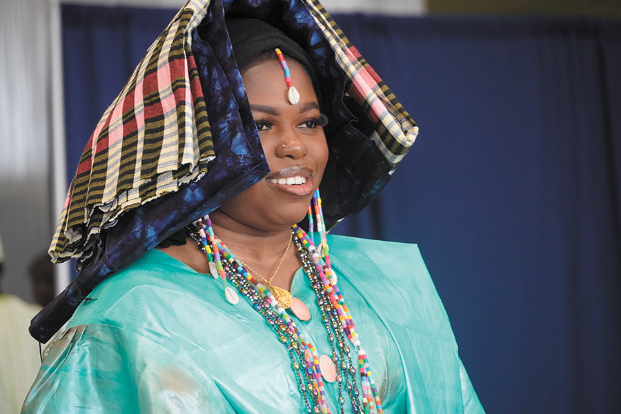 The United Common Ground, a student organization at Madison College, coordiated a fashion show to celebrate Black History Month. The show featured 14 students who were encouraged to model their respective cultures in a way that was meaningful to them. The celebration was held on Feb. 28 at the Truax Campus in Room D1630. A DJ provided background music as the students danced down the runway.