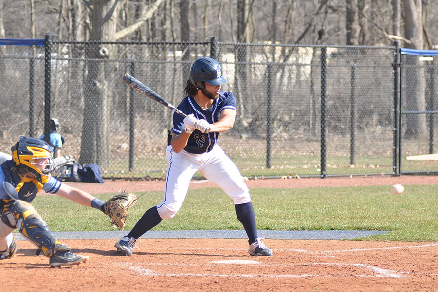 Madison+College+outfielder+Dayton+Rozinski-Hicks+watches+a+pitch+come+in+during+a+game+against+Rock+Valley+College+on+April+10+at+home.+Madison+College+won%2C+14-2.