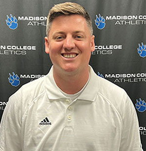Madison College men's soccer coach Logan Fye.