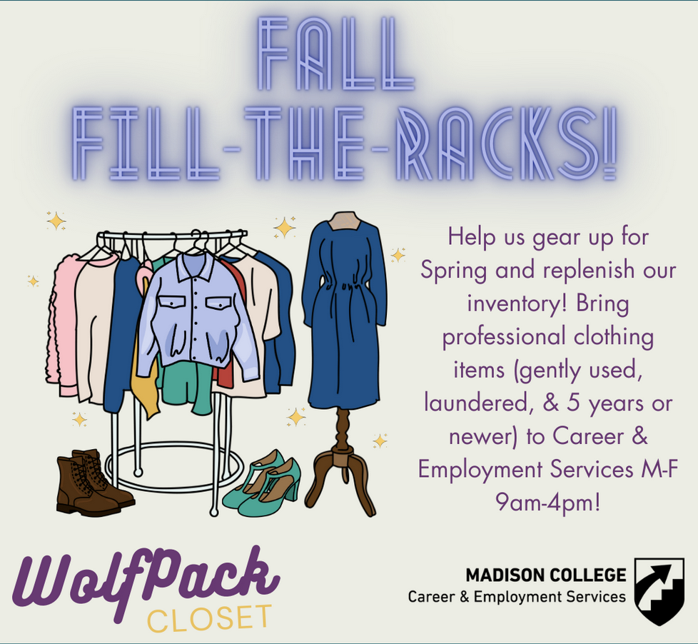 WolfPack Closet seeking professional clothes for students 