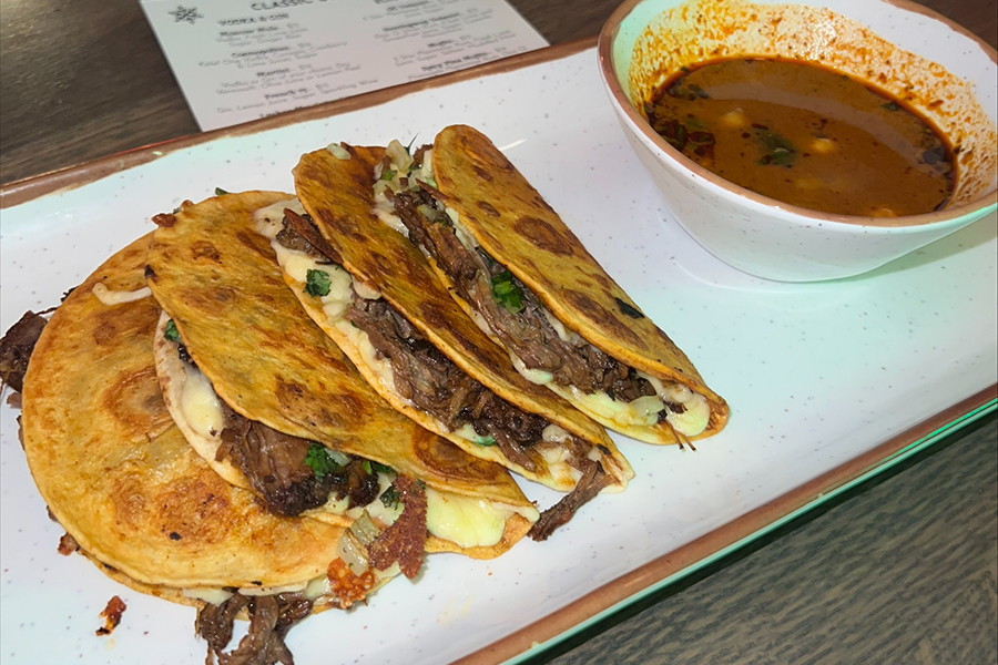 Birria tacos at Lucille.