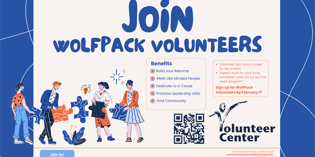 WolfPack Volunteers Spring 2024 Sign-Up Open 