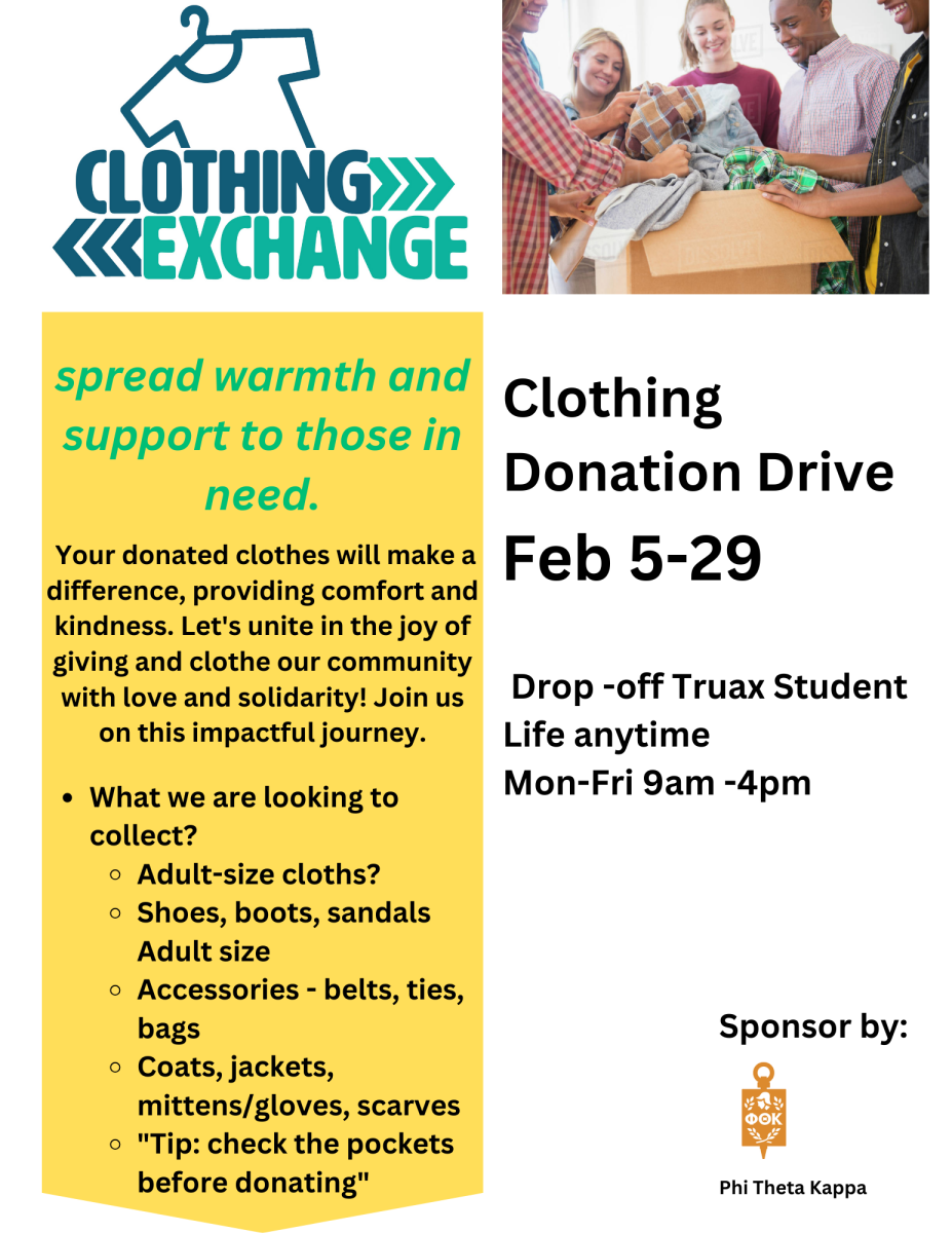 Phi Theta Kappa hosting a Clothing Exchange 