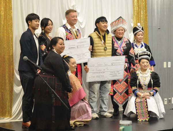 Photo of the Hmong singing contest winners and judges.