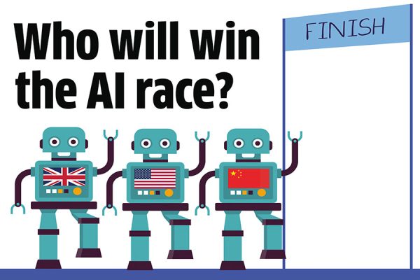 Aida Wilmo illustration of robots asking who will win the AI race?