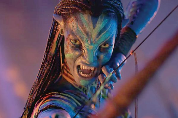 Zoe Saldaña in the movie “Avatar: Fire and Ash.” (20th Century Studios / TNS)